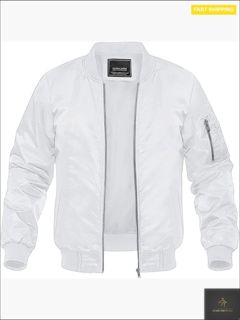 Lightweight Bomber Jacket Windbreaker Casual Spring Fall Outdoor Coat with